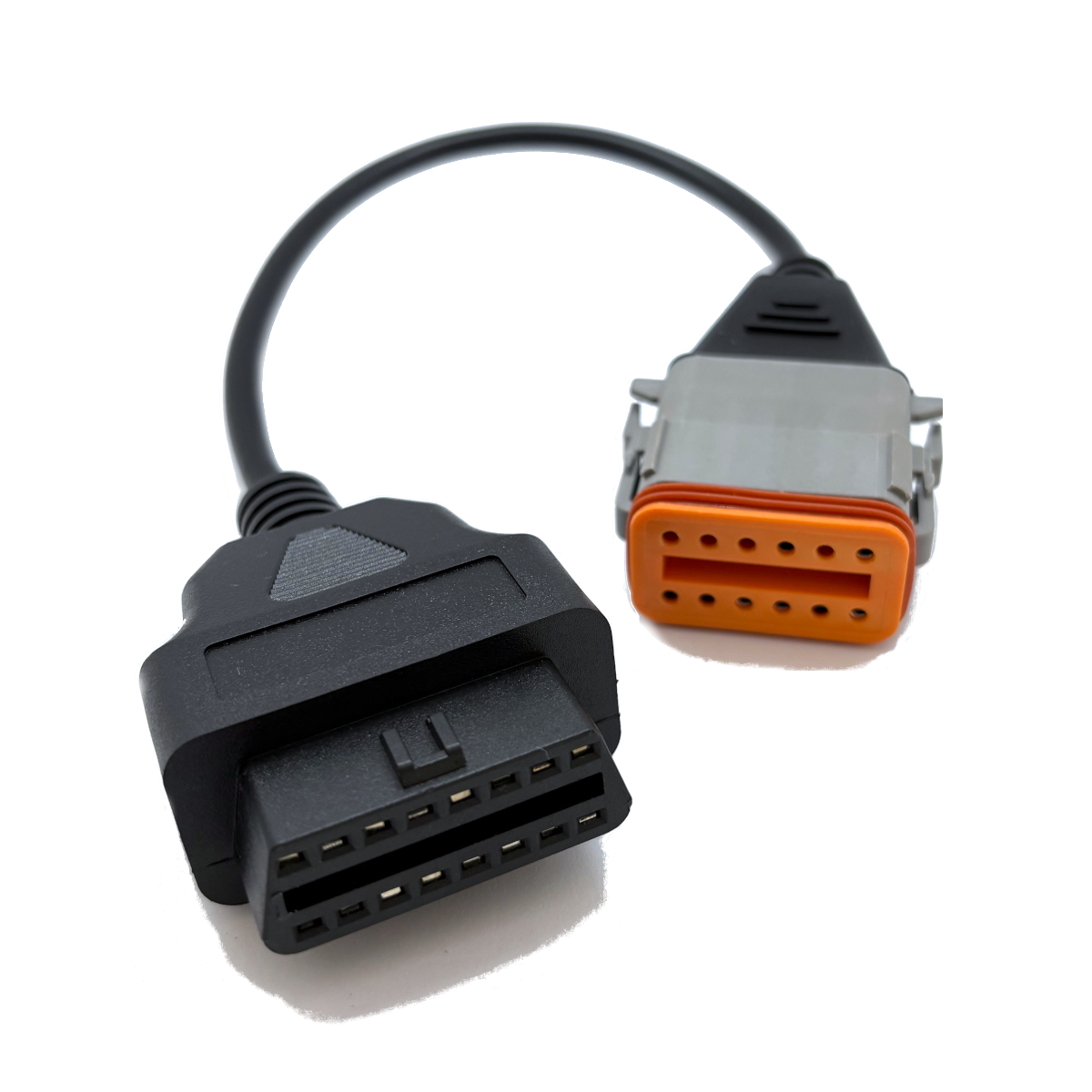 Cummins-Komatsu Truck 12 PIN J1939 to 16 PIN OBD-II Adapter